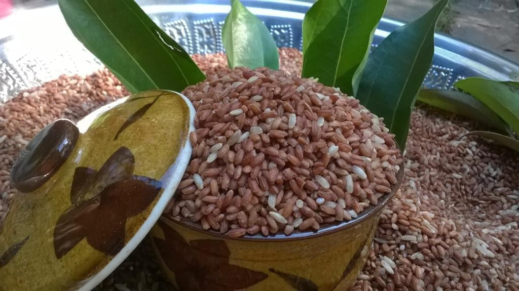 Unpolished Organic Red Rice.